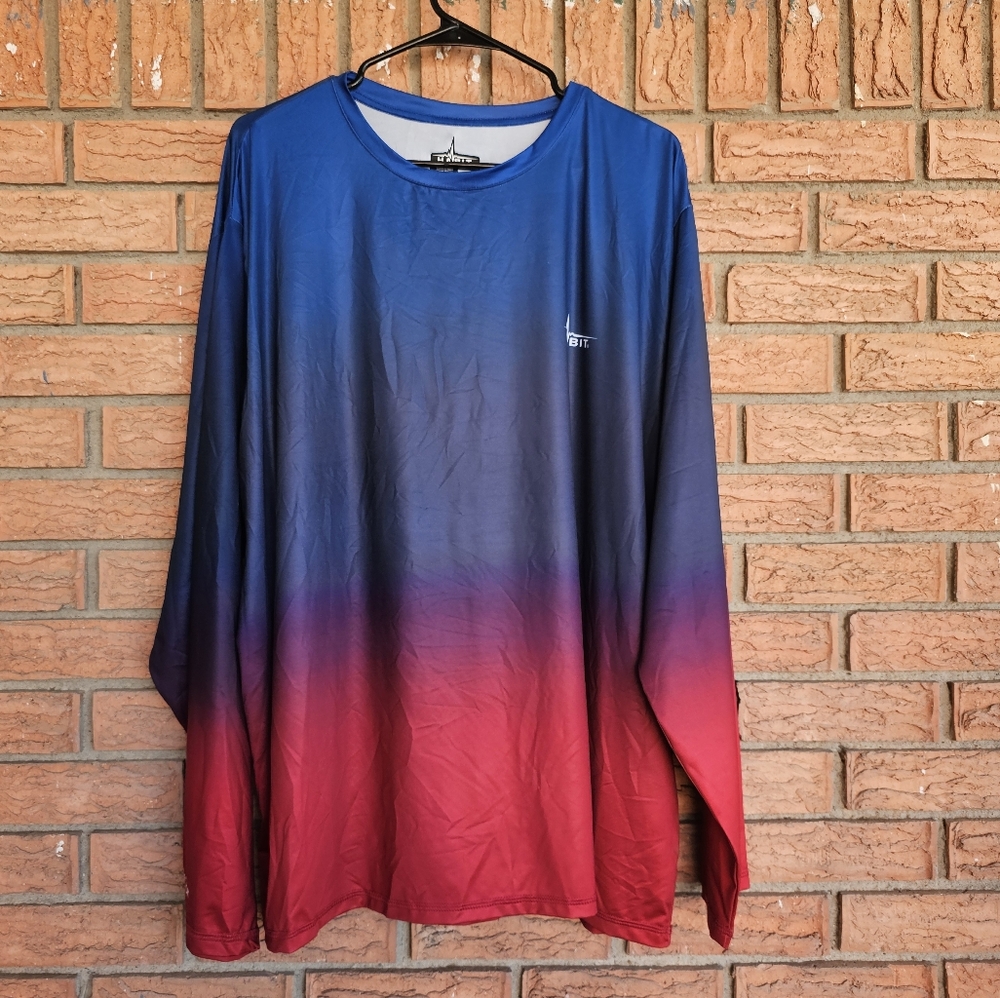 Habit Men's Americana Long Sleeve Performance Tee Size 2XL